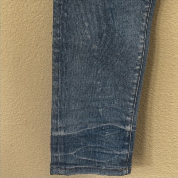 AMIRI MX1 Distressed Jeans Blue Bandana Paisley Patch Underlay Size 31 Like New! - Picture 12 of 16